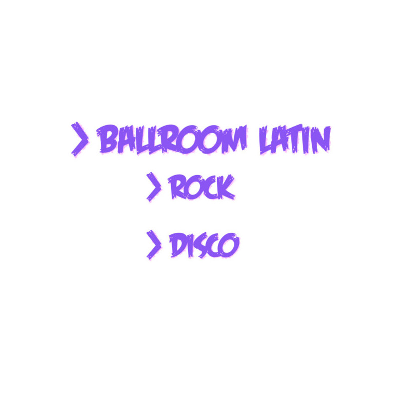 Latijn Ballroom dans, Rock, Disco dans lessen